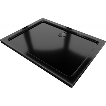 Mexen Flat правоъгълен поддон slim 120 x 100 см, черен, черен сифони - 40701012B (40701012B)