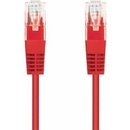 C-TECH CB-PP5-05R patch, Cat5e, UTP, 0,5m, červený