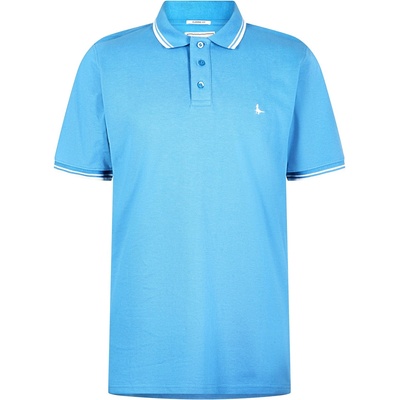 Jack Wills Edgeware Tipped Polo - Harbour Blue