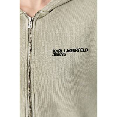 Karl Lagerfeld Jeans уголемен суичър дамски от памук (B3W20020)
