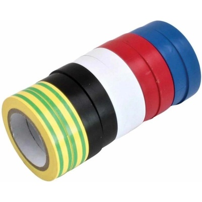 Asta Izolačné pásky elektrikárske 12 mm × 10 m rôzne farby 10 ks A-TC532