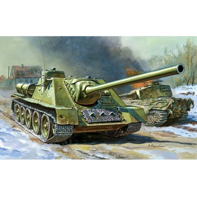 Zvezda Easy Kit Self propelled Gun SU 100 1:100