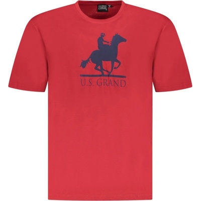 U. s. grand polo Мъжка тениска с къс ръкав us grand polo, Размер m, Цвят Червено (au02646_ro8rosso)
