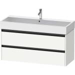 Duravit Ketho. 2 - Шкафче за умивалник 55x118x46 см, 2 чекмеджета, матово бяло K25279018180000 (K25279018180000)