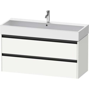 Duravit Ketho. 2 - Шкафче за умивалник 55x118x46 см, 2 чекмеджета, матово бяло K25279018180000 (K25279018180000)