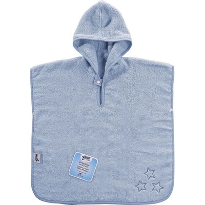 BIO bavlněné froté pončo XKKO Organic Baby Blue Stars