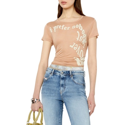 Diesel T-UNCUTIE-RAW T-SHIRT ružová