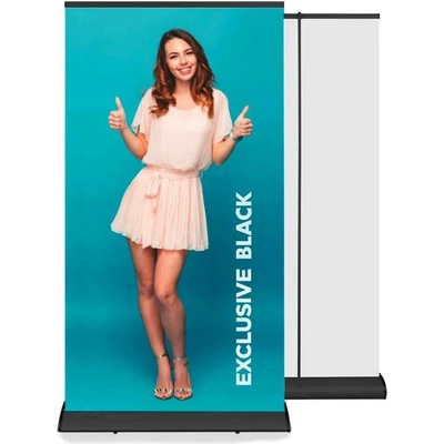 A-Z Reklama CZ Přenosný Roll Up Banner EXCLUSIVE 120x200 cm Černý