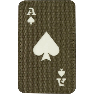Fluorescenční nášivka M-Tac Ace Of Spades Laser Cut – Ranger Green/GID