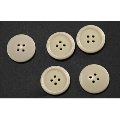 Dierkový gombík - smotanový - priemer 2 cm