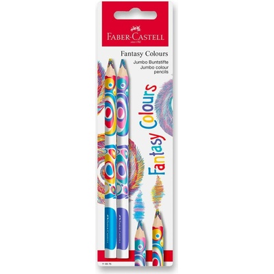 Faber Castell tříbarevná pastelka Fantasy Jumbo 2 ks 116575