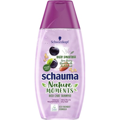 Schauma Nature Moments Acai Mandlové mléko Ovesné vločky Shampoo 350 ml