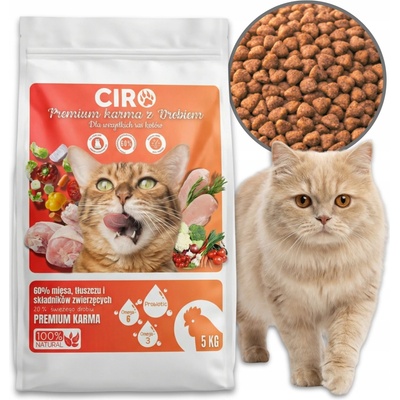 Ciro Adult kuřecí se zeleninou a lososovým olejem 5 kg