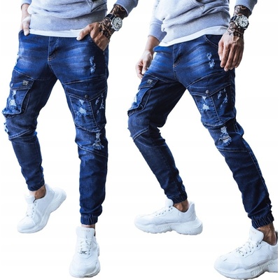 Pánske jogger riflové nohavic ux3284