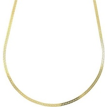 InfinitySilver Strieborná retiazka rombo husté pozlátené 1110040G50
