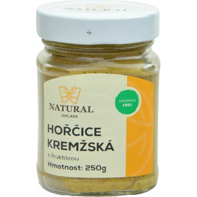 Natural Hořčice kremžská s fruktozou 250g