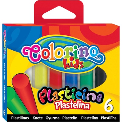 Colorino Kids farebná plastelína 6 farieb Classic