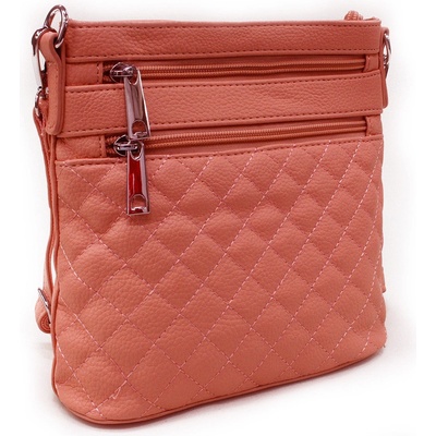 Sytě malá crossbody dámská kabelka Cordelia růžová