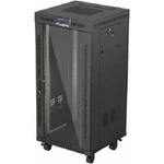 Lanberg Rack Cabinet 19 Free-Standing 24U/600X600 (FlAT Pack) With Glass Door (FF01-6624-12BL)