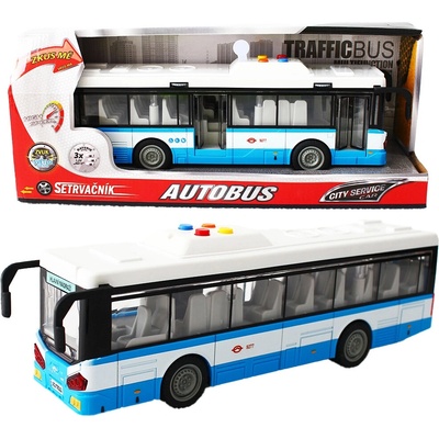 Sparkys Městský autobus na setrvačník s osvětlením a zvukem modrý