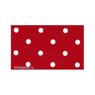 Gekkofix Samolepící fólie imitace Decor, Červené puntíky, rozměry šíře 45cm, cena za 1m