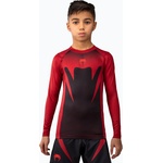 Venum Детски рашгард с дълги ръкави Venum Attack Rashguard LS black/red