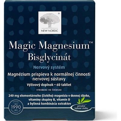 New Nordic Magic Magnesium Bisglycinát 60 tabliet