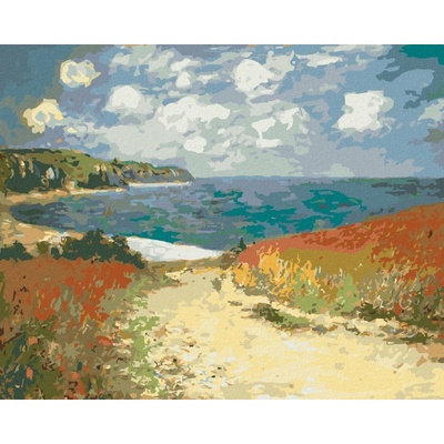 Zuty Malování Podle Čísel Cesta Do Pourville Claude Monet 80 x 100 cm Plátno Rám