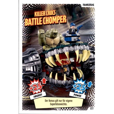 Lego Batman 177 Killer Crocs Battle Chomper Fahrzeugkarte DE