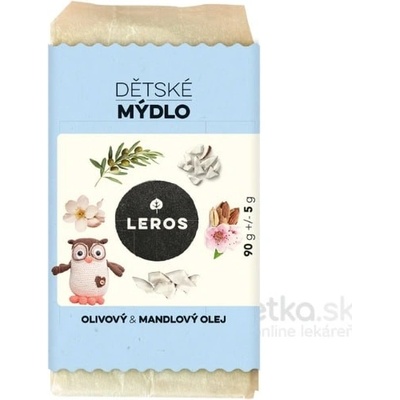 LEROS detské mydlo OLIVOVÝ & MANDĽOVÝ OLEJ 90 g