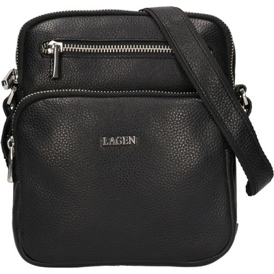 Lagen pánská kožená Crossbody přes rameno 6048 BLACK