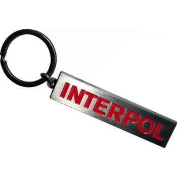 Interpol Text Logo Ключодържател (INTERKEY01)