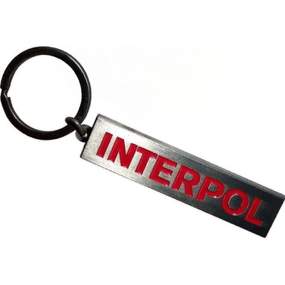 Interpol Text Logo Ключодържател (INTERKEY01)