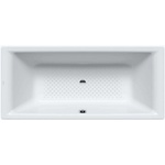 KALDEWEI Ambiente - Правоъгълна вана Puro Duo 664, 180x80 см, противоплъзгащо покритие по цялата повърхност, Perl-Effekt, бяла 266434013001 (266434013001)