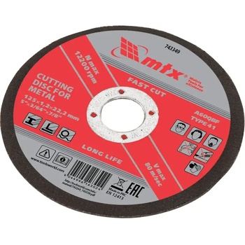 MTX Диск за рязане на метал MTX - 125 x 1, 2 x 22, 2 мм (743349)
