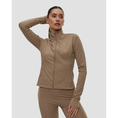 Casall Soft Touch Zip Jacket Hnedá