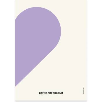 Design Letters Плакат Love 50 x 70 см лилав (70403000PURPLLOISF)