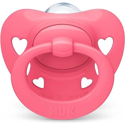 Nuk Силиконова залъгалка NUK - Signature, 18-36 месеца, Розова + кутийка за съхранение и стерилизация (10739680-Розов)