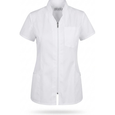 H-sport Blúzka dámska na zips s golierom biela