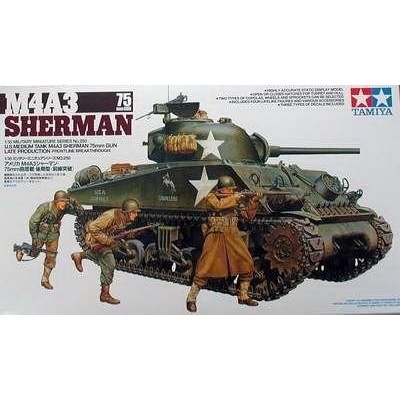 Tamiya 35250 M4 A3 Sherman 75 Gun Late 1:35