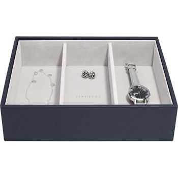 Stackers Ковчеже за бижута Stackers Pebble 3 отделения cлassic морскосиньо (75991)