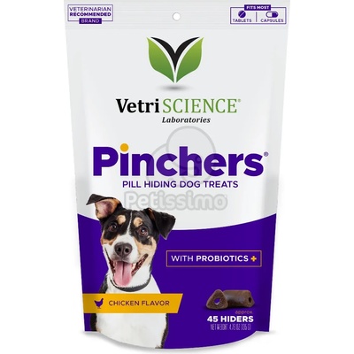 VetriScience Pinchers лакомство за кучета за скриване на хапчета - с пишелко 45 бр