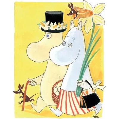 Dřevěná pohlednice Anglo-Nordic Moomin Jaro