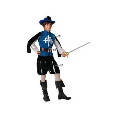 BigBuy Carnival Маскировъчен костюм за деца Муркетар Син Размер 7-9 години