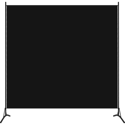 vidaXL Screen čierny 175 x 180 cm látka