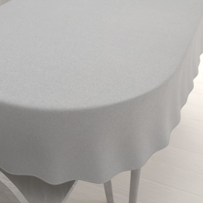 Biante oválny obrus BKR-501 Svetlo sivý 50x100 cm