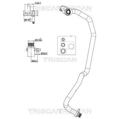 Vysokotlaké / nízkotlaké vedení, klimatizace TRISCAN 9010 16016