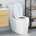 vidaXL Тоалетна седалка Бяло 47 x 37 x 4 см Дуропласт (42002353)
