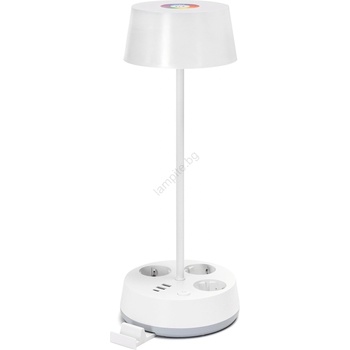 Aigostar Aigostar-LED RGBW димируема настолна лампа с контакти и USB LED/4, 6W/230V бяла (AI2024)