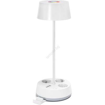 Aigostar Aigostar-LED RGBW димируема настолна лампа с контакти и USB LED/4, 6W/230V бяла (AI2024)